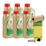 6L 6 Liter CASTROL EDGE Motoröl Öl BMW Longlife IV LL04 5W-30 + MANN Ölfilter HU6012ZKIT
