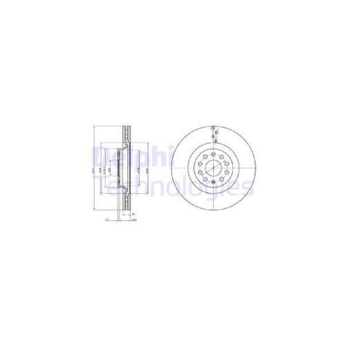 DELPHI Bremsbelagsatz, Scheibenbremse LP3389 + Bremsscheibe BG9109C Bild DELPHI Bremsbelagsatz, Scheibenbremse LP3389 + Bremsscheibe BG9109C