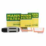 MANN-FILTER Luftfilter C 25 004 + Luftfilter C 27 006 + Filter, Innenraumluft CUK 29 005