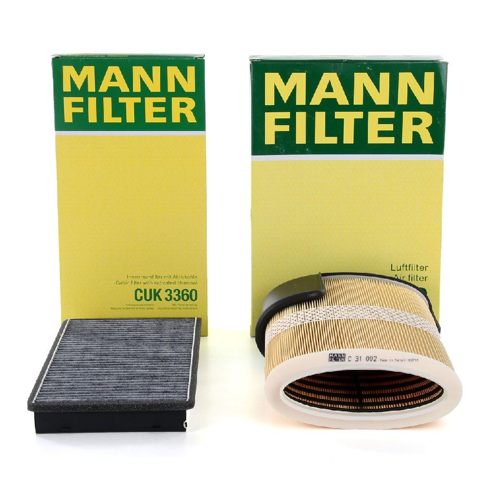 MANN-FILTER Luftfilter C 31 002 + Filter, Innenraumluft CUK 3360