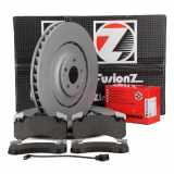 ZIMMERMANN Bremsbelagsatz, Scheibenbremse 24847.170.1 + Bremsscheibe 100.3380.75 FEBI BILSTEIN Warnkontakt, Bremsbelagverschleiß 45232