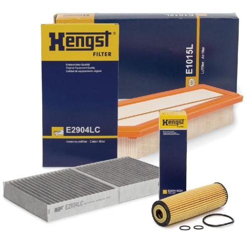 HENGST FILTER Filter, Innenraumluft E2904LC + Ölfilter E207H D221 + Luftfilter E1015L Bild HENGST FILTER Filter, Innenraumluft E2904LC + Ölfilter E207H D221 + Luftfilter E1015L