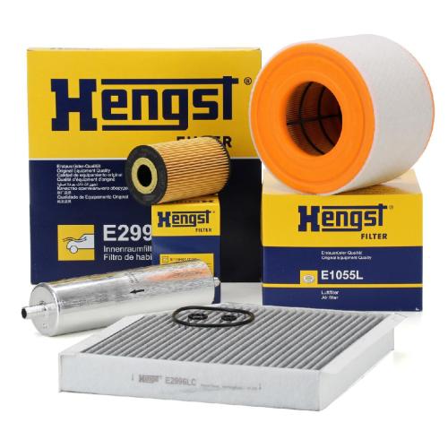 HENGST FILTER Luftfilter E1055L + Kraftstofffilter H418WK + Ölfilter E115H01 D208 + Filter, Innenraumluft E2996LC Bild HENGST FILTER Luftfilter E1055L + Kraftstofffilter H418WK + Ölfilter E115H01 D208 + Filter, Innenraumluft E2996LC
