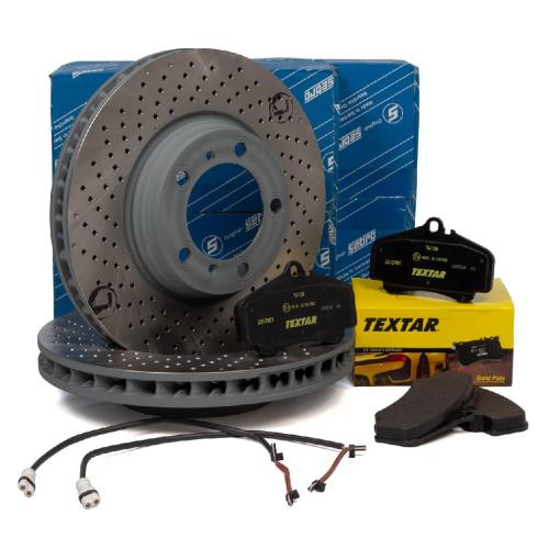 SEBRO Bremsscheiben + TEXTAR Beläge PORSCHE 996 Carrera S + Turbo / S vorne Bild SEBRO Bremsscheiben + TEXTAR Beläge PORSCHE 996 Carrera S + Turbo / S vorne