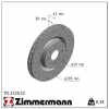 ZIMMERMANN Bremsscheibe 110.2220.52 + Bremsbelagsatz, Scheibenbremse 24162.150.2 Bild ZIMMERMANN Bremsscheibe 110.2220.52 + Bremsbelagsatz, Scheibenbremse 24162.150.2