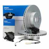 DELPHI Bremsscheiben + Beläge + Wako BMW 3er E90 E91 E92 E93 ab 04.2011 vorne