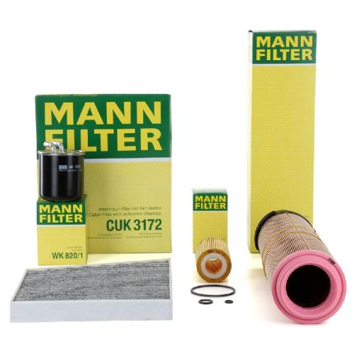 MANN-FILTER Filter, Innenraumluft CUK 3172 + Ölfilter HU 718/1 k + Kraftstofffilter WK 820/1 + Luftfilter C 12 178/1 Bild MANN-FILTER Filter, Innenraumluft CUK 3172 + Ölfilter HU 718/1 k + Kraftstofffilter WK 820/1 + Luftfilter C 12 178/1