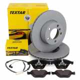 TEXTAR Bremsscheiben + Beläge + Sensor BMW 3er E90 E91 E92 E93 xDrive bis 03.2010 vorne