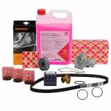 CONTI Zahnriemen Spannrolle Thermostat HIRSCHER Wasserpumpe Frostschutz VW Golf 1 2 3