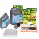 MANN Filterset 4-tlg + ORIGINAL 5W30 MB 229.51 Motoröl MERCEDES W203 C320CDI OM642.910