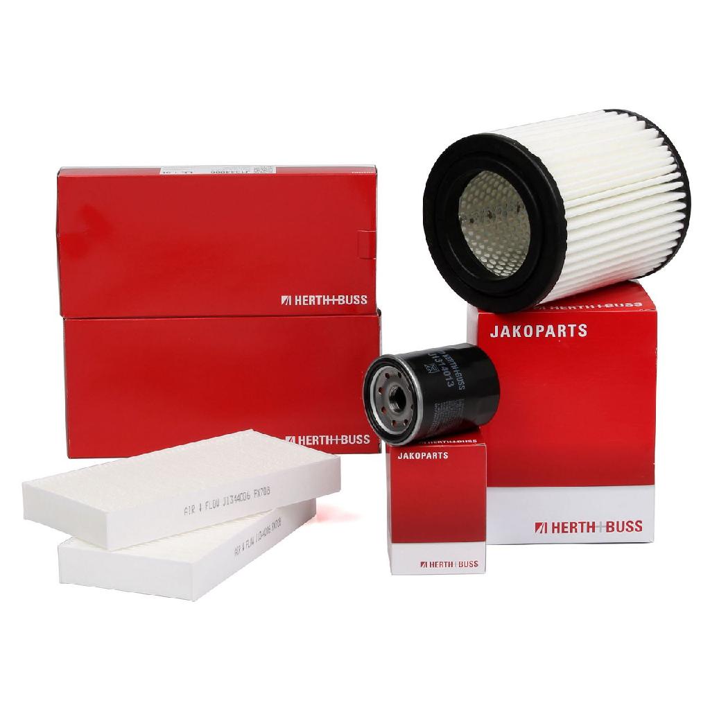 HERTH+BUSS JAKOPARTS Ölfilter J1314013 + Filter, Innenraumluft J1344006 + Luftfilter J1324052