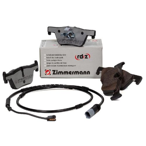 ZIMMERMANN rd:z Bremsbeläge + Wako BMW 1er F20/21 2er F22/23 3er F30-34 4er F32-36 hinten Bild ZIMMERMANN rd:z Bremsbeläge + Wako BMW 1er F20/21 2er F22/23 3er F30-34 4er F32-36 hinten