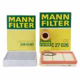 MANN-FILTER Luftfilter C 27 026 + Ölfilter HU 816 x + Filter, Innenraumluft CUK 25 001