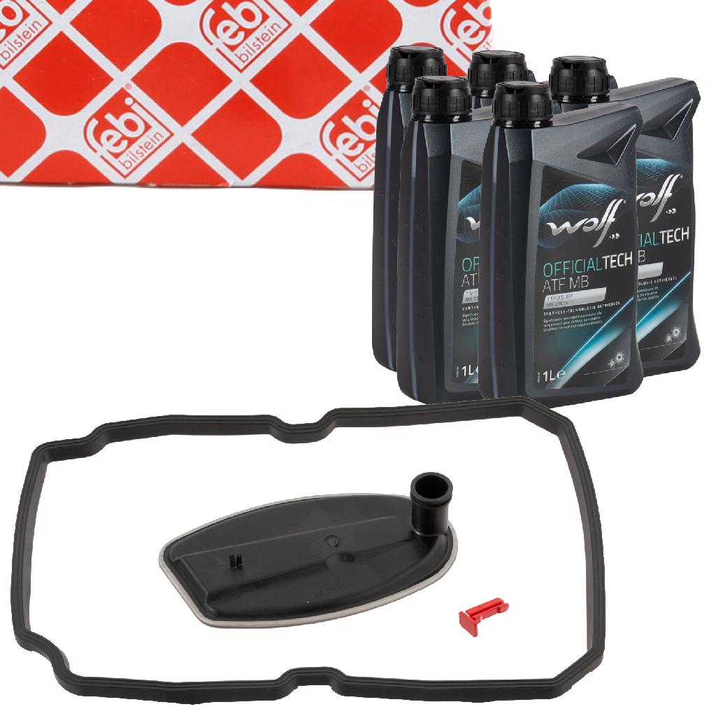 FEBI BILSTEIN Hydraulikfiltersatz, Automatikgetriebe 10098 WOLF Getriebeöl 1051908