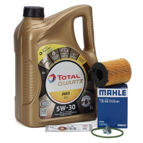 5L TOTAL QUARTZ INEO ECS 5W30 Motoröl + MAHLE Ölfilter CITRROEN PEUGEOT OPEL 1.6 BlueHDi Bild 5L TOTAL QUARTZ INEO ECS 5W30 Motoröl + MAHLE Ölfilter CITRROEN PEUGEOT OPEL 1.6 BlueHDi