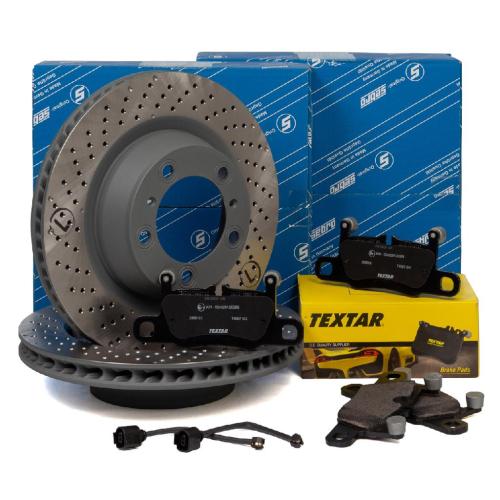 SEBRO Bremsscheiben + TEXTAR Beläge + Wako PORSCHE 991 3.4 Carrera hinten Bild SEBRO Bremsscheiben + TEXTAR Beläge + Wako PORSCHE 991 3.4 Carrera hinten