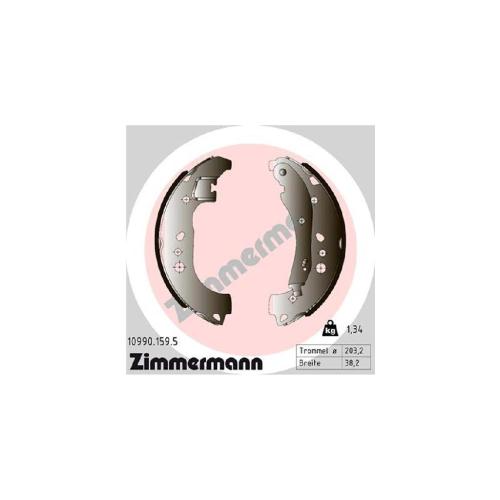 ZIMMERMANN Bremsbackensatz 10990.159.5 + Bremstrommel 600.1969.20 Bild ZIMMERMANN Bremsbackensatz 10990.159.5 + Bremstrommel 600.1969.20