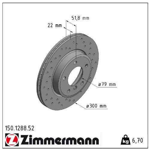 Zimmermann SPORT Bremsscheiben + Beläge + Wako BMW 3er E46 318i 320d Z4 E85 vorne Bild Zimmermann SPORT Bremsscheiben + Beläge + Wako BMW 3er E46 318i 320d Z4 E85 vorne