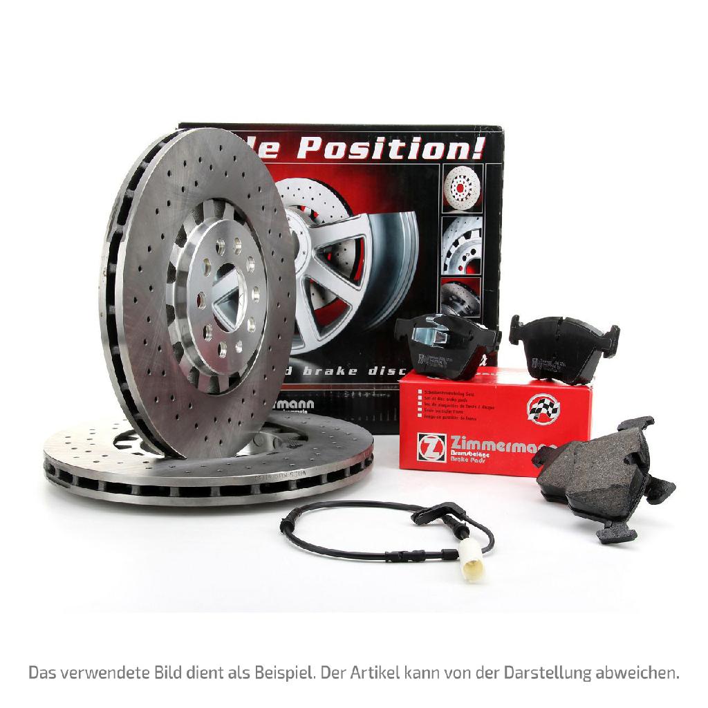 Zimmermann FORMULA Z Bremsscheiben + Beläge + Wako PORSCHE 991 3.8 Turbo / S hinten