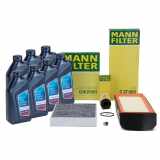 MANN Filterset 3-tlg + 7L ORIGINAL 5W30 Motoröl BMW F30-34 330d 335d F32-36 430d 435d N57