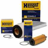 HENGST FILTER Ölfilter E73H D207 + Filter, Innenraumluft E2948LC + Luftfilter E675L01 D157