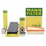 MANN Filterset 4-tlg BMW 3er E90 E91 E92 E93 325d 330d 02.2010-07.2010 204/245 PS N57