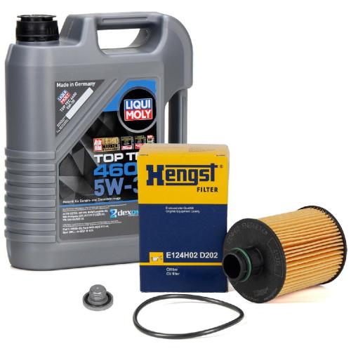 5L LIQUI MOLY Motoröl 5W30 dexos2 + HENGST Ölfilter OPEL Astra J Corsa D Meriva B 1.3 CDTI Bild 5L LIQUI MOLY Motoröl 5W30 dexos2 + HENGST Ölfilter OPEL Astra J Corsa D Meriva B 1.3 CDTI