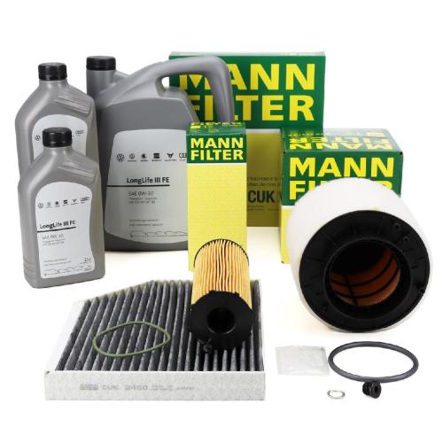 MANN Filterset 3-tlg + 7L ORIGINAL 0W30 Motoröl AUDI A4 B8 A5 8T 8F Q5 8RB 2.7/3.0 TDI Bild MANN Filterset 3-tlg + 7L ORIGINAL 0W30 Motoröl AUDI A4 B8 A5 8T 8F Q5 8RB 2.7/3.0 TDI