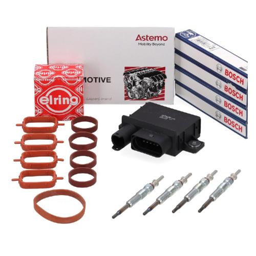 HITACHI Steuergerät + 4x BOSCH Glühkerze + ELRING Dichtungen BMW E87 E46 E90 E60 X3 M47 Bild HITACHI Steuergerät + 4x BOSCH Glühkerze + ELRING Dichtungen BMW E87 E46 E90 E60 X3 M47