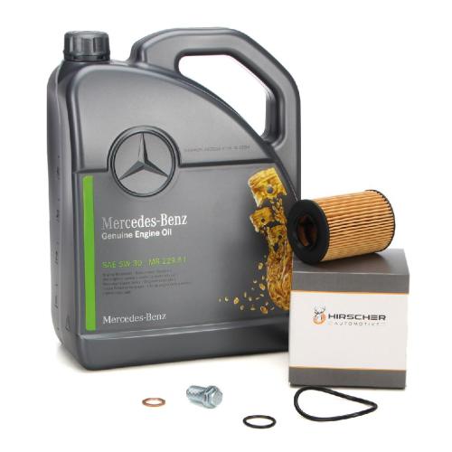 5L ORIGINAL Mercedes Motoröl Öl 5W30 MB 229.51 + HIRSCHER Ölfilter 2661800009 Bild 5L ORIGINAL Mercedes Motoröl Öl 5W30 MB 229.51 + HIRSCHER Ölfilter 2661800009