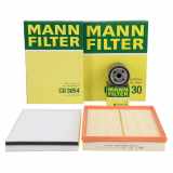 MANN-FILTER Ölfilter W 712/75 + Luftfilter C 30 130 + Filter, Innenraumluft CU 3054