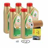 5L CASTROL EDGE 5W30 M LL-04 Motoröl + BOSCH Ölfilter BMW E36 E46 E34 Z3 M40 M42 M43 M44