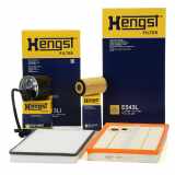 HENGST FILTER Filter, Innenraumluft E2913LI + Kraftstofffilter H413WK + Luftfilter E543L + Ölfilter E11H D204