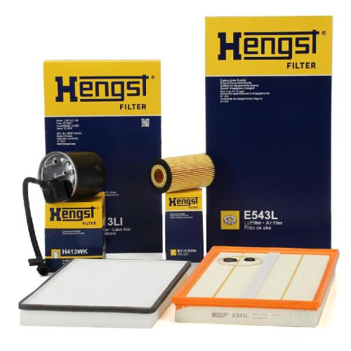 HENGST FILTER Filter, Innenraumluft E2913LI + Kraftstofffilter H413WK + Luftfilter E543L + Ölfilter E11H D204 Bild HENGST FILTER Filter, Innenraumluft E2913LI + Kraftstofffilter H413WK + Luftfilter E543L + Ölfilter E11H D204