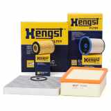 HENGST FILTER Filter, Innenraumluft E2998LC + Luftfilter E1090L + Ölfilter E340H D247 + Kraftstofffilter E483KP