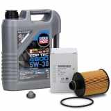 5L LIQUI MOLY Motoröl 5W30 dexos2 + ORIGINAL Ölfilter OPEL Astra J Combo Corsa D 1.3 CDTI