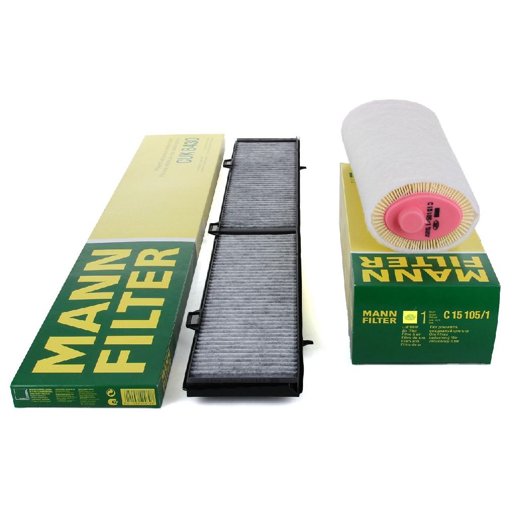 MANN-FILTER Filter, Innenraumluft CUK 8430 + Luftfilter C 15 105/1