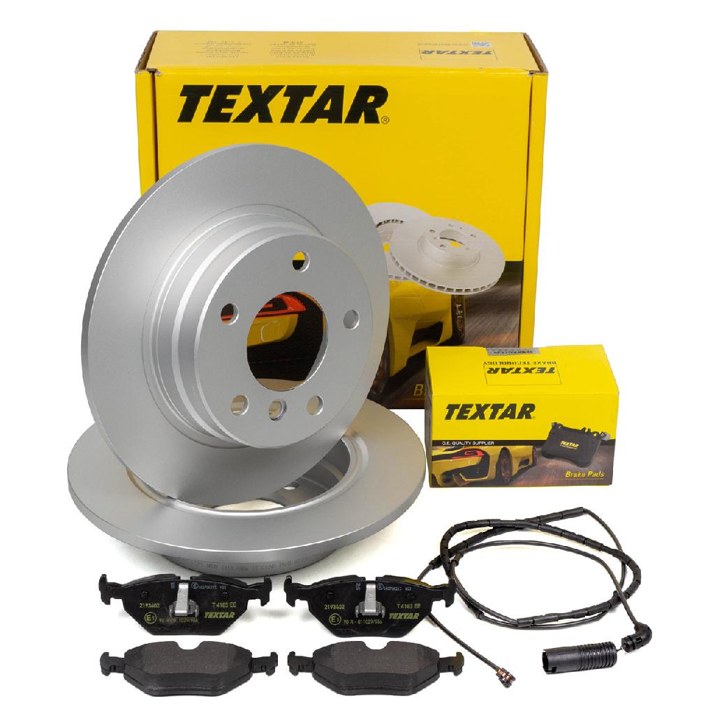 TEXTAR Bremsscheiben + Beläge + Wako BMW 3er E46 316i 318i 105-118 PS hinten Bild TEXTAR Bremsscheiben + Beläge + Wako BMW 3er E46 316i 318i 105-118 PS hinten