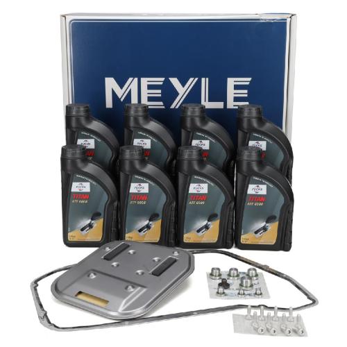 MEYLE Ölwechsel Satz 8HP55 Automatik + 8L FUCHS Getriebeöl AUDI A4 B8 A5 A6 C7 A7 A8 Q5 8R Bild MEYLE Ölwechsel Satz 8HP55 Automatik + 8L FUCHS Getriebeöl AUDI A4 B8 A5 A6 C7 A7 A8 Q5 8R
