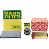 FEBI BILSTEIN Luftfilter 21108 MANN-FILTER Filter, Innenraumluft CUK 2545 + Ölfilter W 712/52