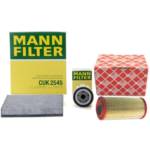 FEBI BILSTEIN Luftfilter 21108 MANN-FILTER Filter, Innenraumluft CUK 2545 + Ölfilter W 712/52 Bild FEBI BILSTEIN Luftfilter 21108 MANN-FILTER Filter, Innenraumluft CUK 2545 + Ölfilter W 712/52