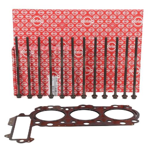 ELRING Zylinderkopfschraubensatz 523.050 + Dichtung, Zylinderkopf 017.052 Bild ELRING Zylinderkopfschraubensatz 523.050 + Dichtung, Zylinderkopf 017.052