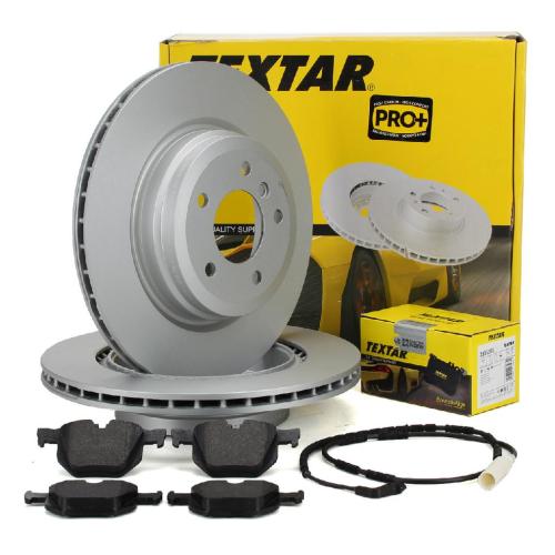 TEXTAR Bremsscheiben + Beläge + Sensor BMW 3er E90-93 325-335i 325/330d bis 02.2010 hinten Bild TEXTAR Bremsscheiben + Beläge + Sensor BMW 3er E90-93 325-335i 325/330d bis 02.2010 hinten