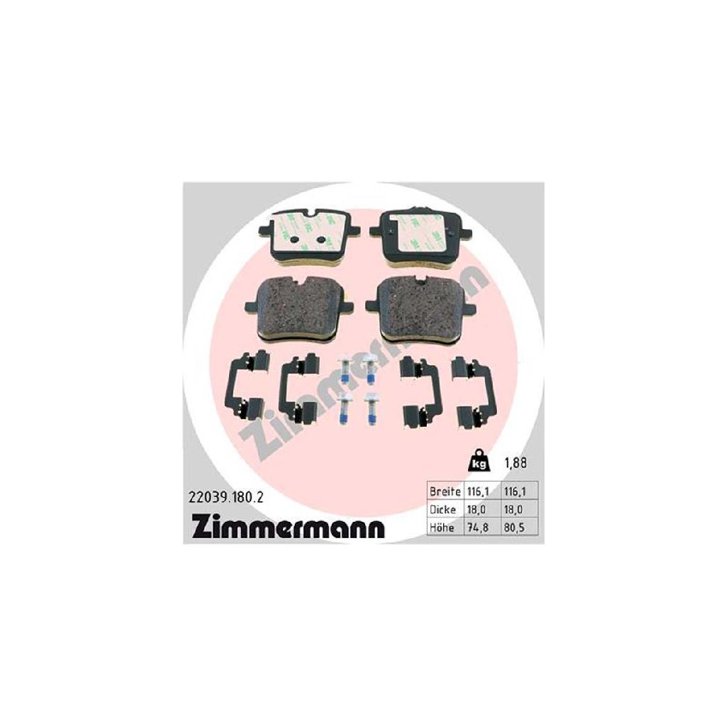 ZIMMERMANN Bremsscheiben + Beläge + Sensor BMW G14 G15 19