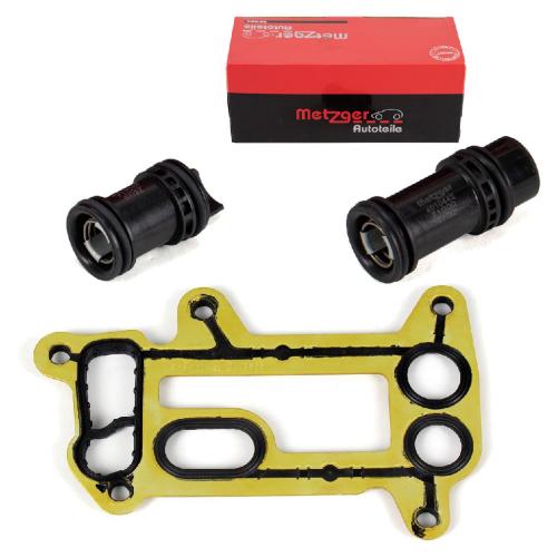 2x METZGER / ELRING Rohrstutzen O-Ring Ölfiltergehäuse Ölkühler Satz BMW 1er 3er N47 Bild 2x METZGER / ELRING Rohrstutzen O-Ring Ölfiltergehäuse Ölkühler Satz BMW 1er 3er N47