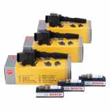 NGK Zündspule 48408 BOSCH Zündkerze 0 241 145 528