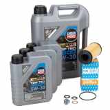 PURFLUX Ölfilter L470 FA1 Verschlussschraube, Ölwanne 518.471.021 LIQUI MOLY Motoröl 3756 + Motoröl 3755