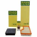 MANN-FILTER Luftfilter C 54 165 + Filter, Innenraumluft CUK 3360 + Ölfilter HU 719/5 x