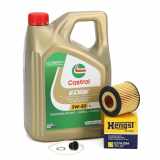 4L CASTROL EDGE 5W-30 LL Motoröl + BOSCH Ölfilter VW Polo Ibiza 3 Fabia 1 2 1.2 / 12 V