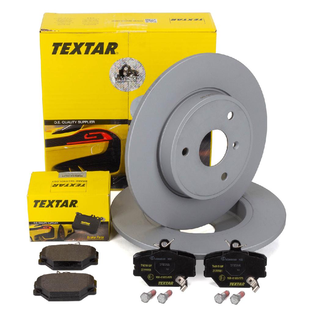 TEXTAR Bremsbelagsatz, Scheibenbremse 2199901 + Bremsscheibe 92155503